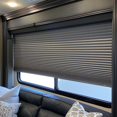 RV Double Cellular Shades - Grey